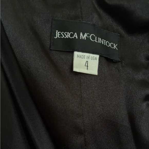 Jessica McClintock Vintage Strapless Party Cocktail Dress - Picture 13 of 14